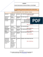 .Agenda - I SEMINARIO INTERNACIONAL EN DERECHO PÚBLICO