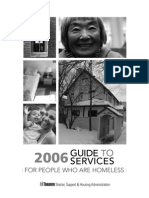 Guide To Services For People Who Are Homeless - 2006 - Toronto