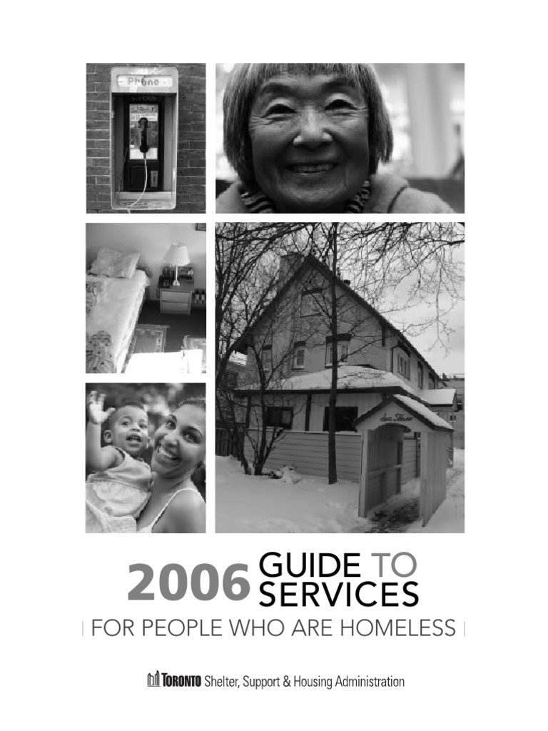 Toronto Homeless Services Guide 2006 | PDF | Homelessness | Housing