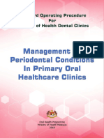 Management of Periodontal Conditions in Primary Oral Healthcare