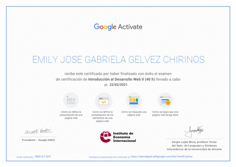 Certificado 1 | PDF