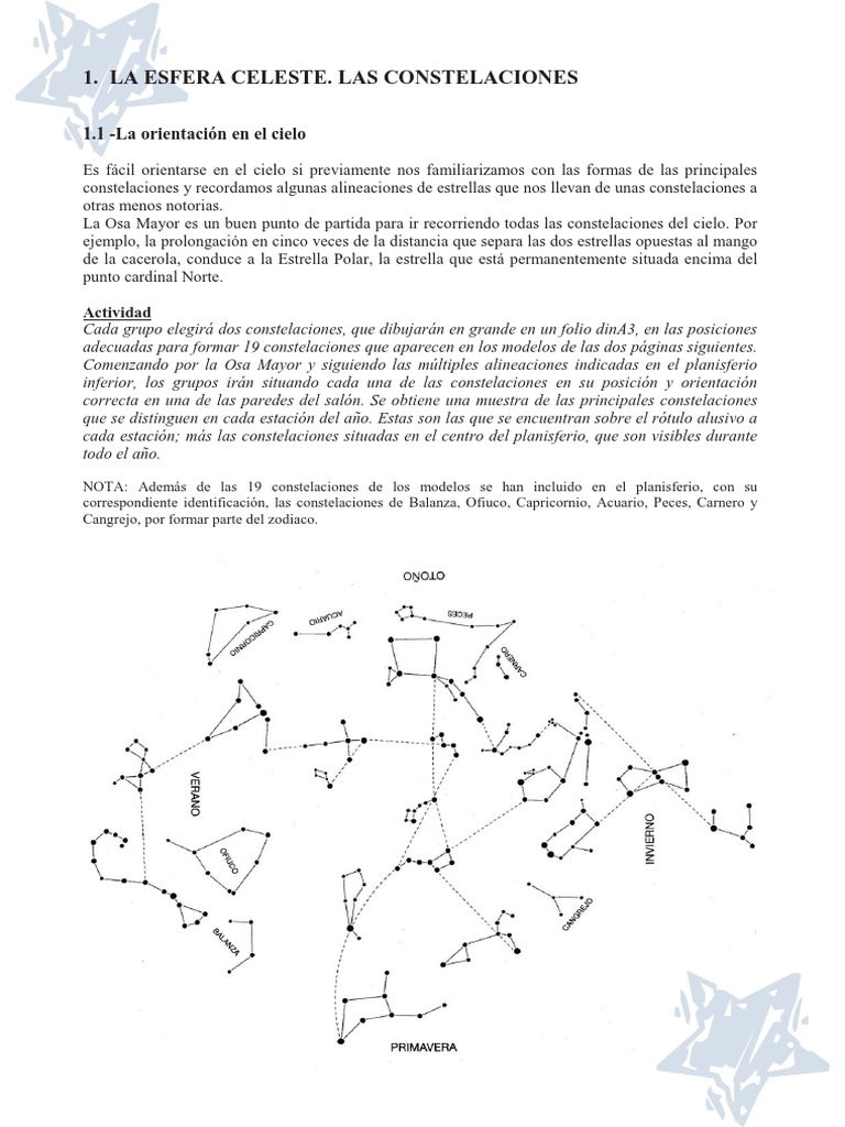 Actividades de Constelaciones para Niños | PDF | Constelación | Astronomía