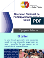 Tips para Talleres Con El Comité