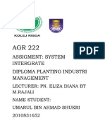 AGR 222 ASSIGNMENT: INTEGRATED CROP MANAGEMENT