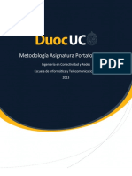 2018 - Metodología Portafolio de Titulo - Ingeniería en Conectividad y Redes