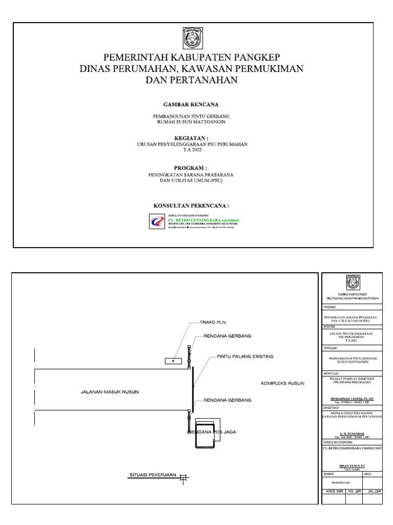 Gambar Pintu Gerbang Rusun Mattoangin | PDF