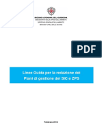 Linee Guida Per La Redazione Dei Piani Di Gestione Dei SIC e ZPS_Sardegna