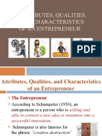 Attributes and Qualities of Successful Entrepreneurs