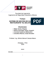 Sistema de Gestión de Calidad - Restaurante "El Balconcito" Final