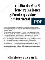 Puede una niña de 6 u 8 años quedar embarazada