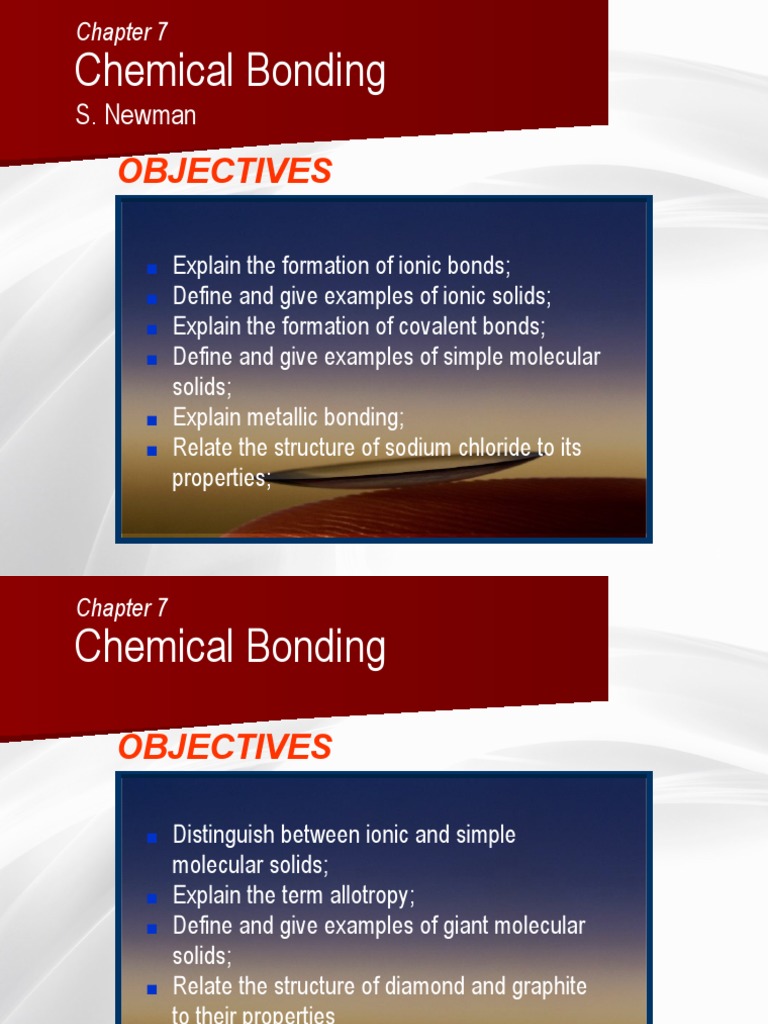 Chemical Bonding | PDF | Chemical Compounds | Chemical Bond