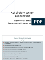 Lecture 5 Respiratory System Examination WebCT