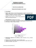 Determinación del color de frutas y verduras con un celular