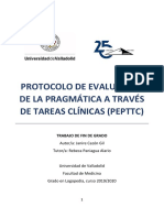 Protocolo de Evaluación de La Pragmática A Través de Tareas Clínicas (Pepttc)