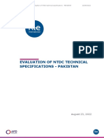 Specifications Pakistan Review Report 23-08