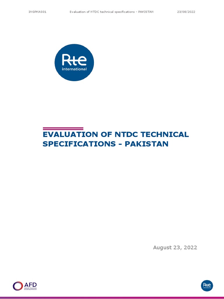 Specifications Pakistan Review Report 2308 PDF Specification