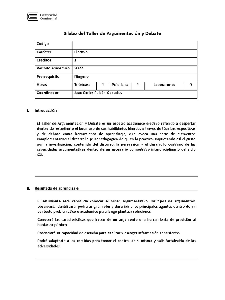 silabo-taller-de-argumentaci-n-y-debate-2022-10-pdf-evaluaci-n