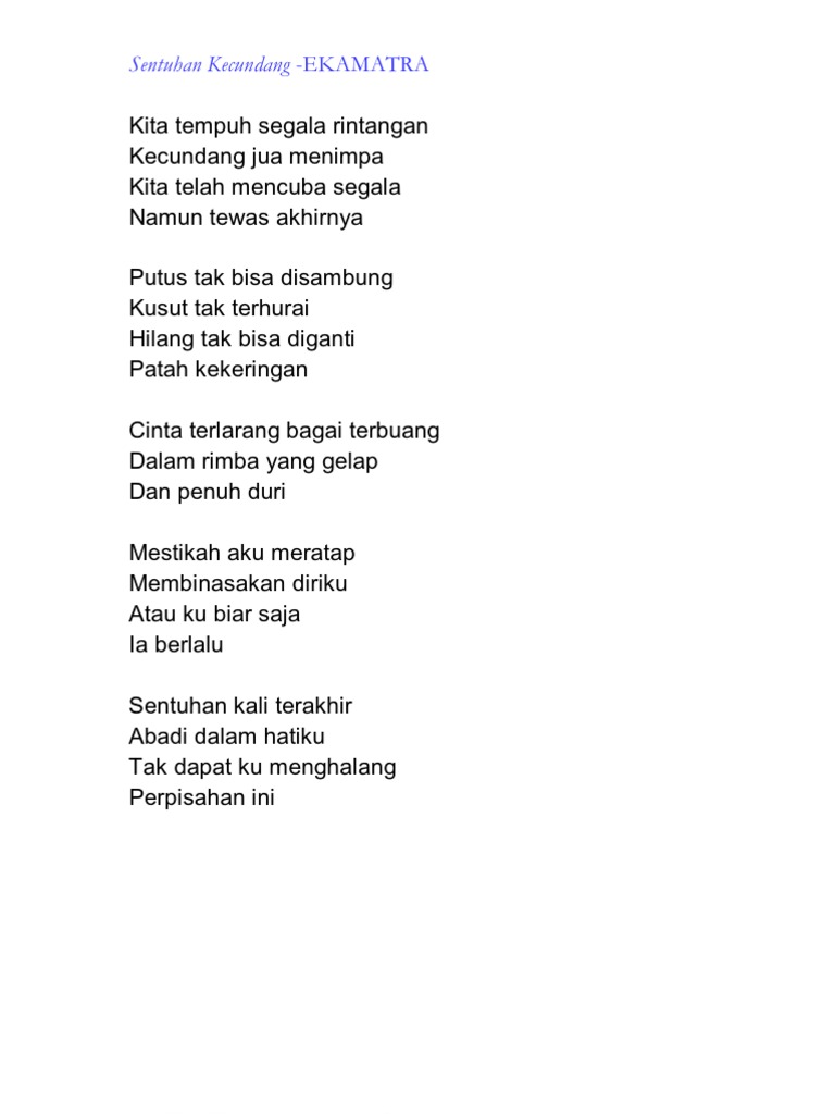 lirik cek mek molek