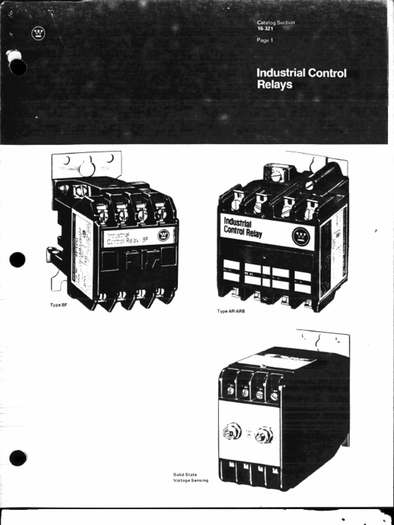 Westinghouse Industrial Control Relay PDF