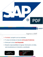 Ingreso a SAP y creación de materiales (13 diapositivas