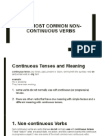 Common Non-Continuous Verbs