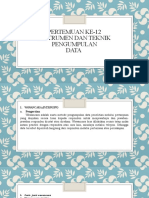 Pertemuan Ke-12 Instrumen Dan Teknik Pengumpulan Data