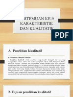 PERTEMUAN KE-9 Karakteristik