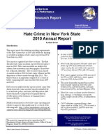 Hate Crime in Nys 2010 Annual Report