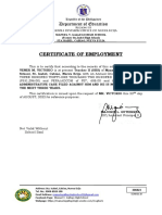 Certificate of No Administartive Case