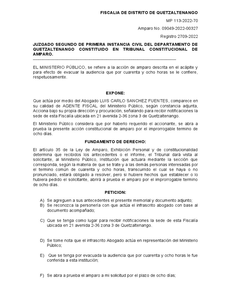 Memorial de evacuacion de audiencia mp descargar gratis pdf