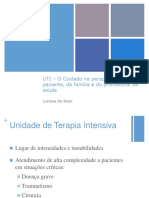 Tema 4 - UTI - O Cuidado Na Perspectiva Do Paciente, Da Família e Do Profissional de Saúde