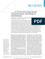 Atomic Force Microscopy - Based Characterization and Design of Biointerfaces