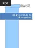 DESENCONTRO ENCONTRADO