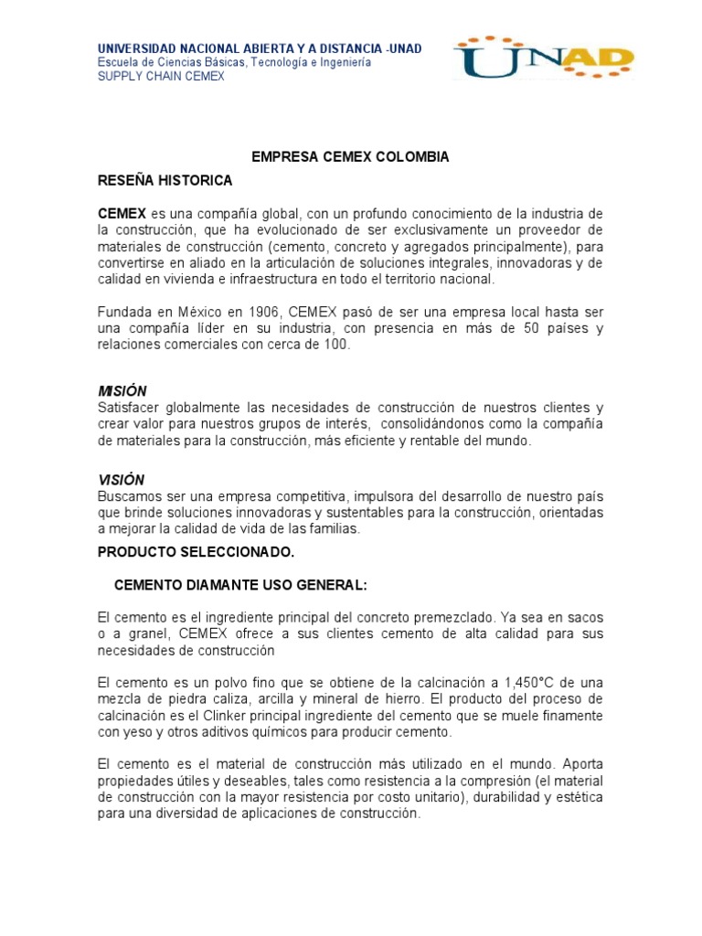 Cadena de Suministro de CEMEX | PDF | Cemento | Hormigón