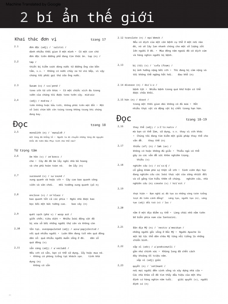 B1+ Alphabetical Wordlist Unit 2 | PDF