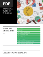 Critical Thinking and Other Types of Thinking