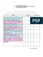 Lista de Cotejo Metodología. 2 Parte