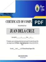 Cert of Completion