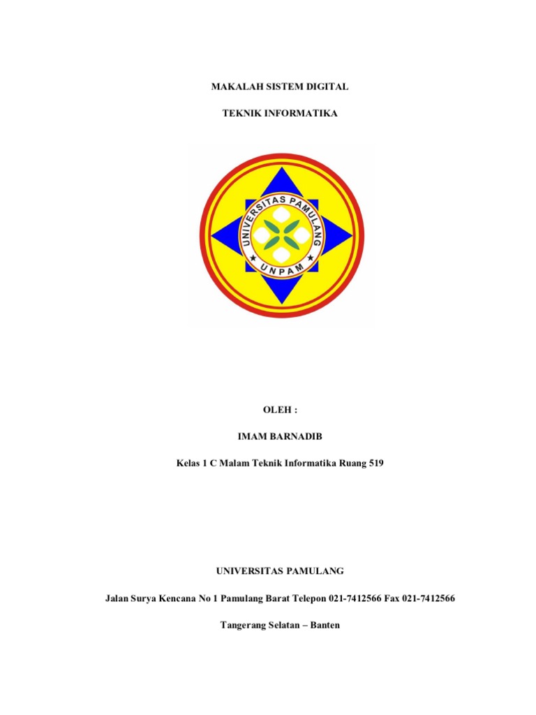 Perancangan Sistem Digital Informatika | PDF