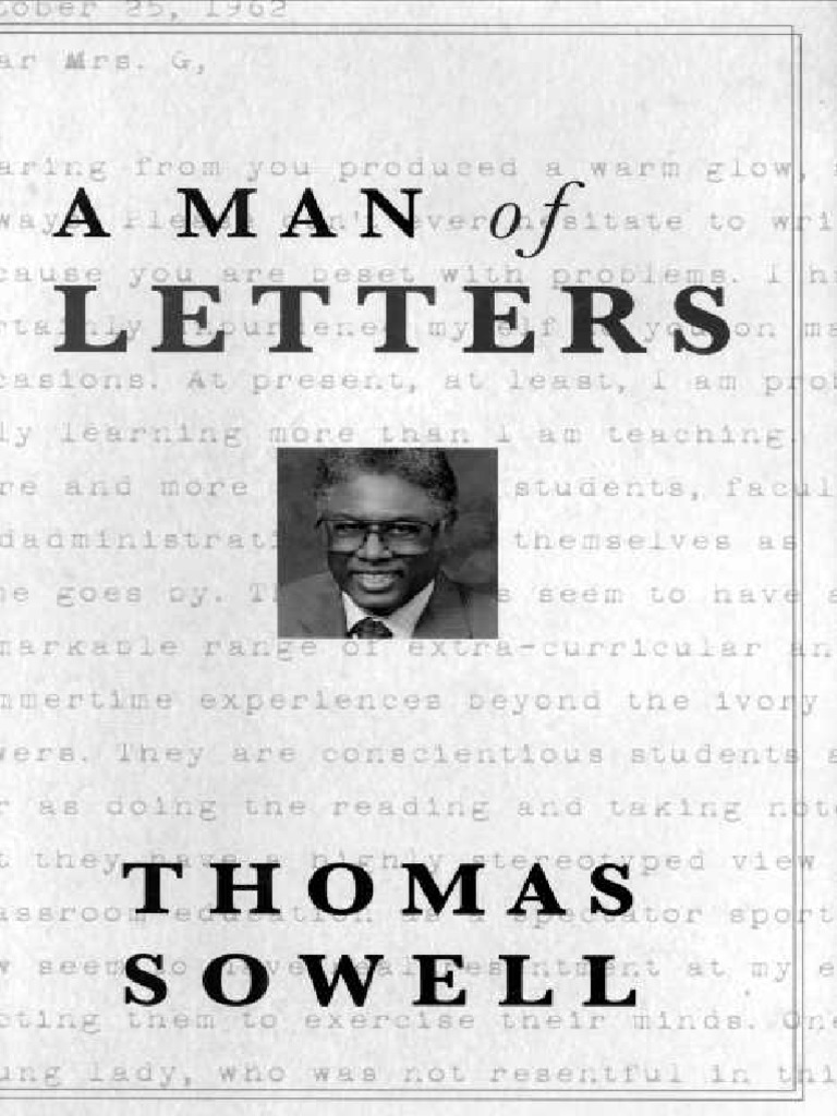 Thomas Sowell A Man of Letters (2007) PDF United States Marine