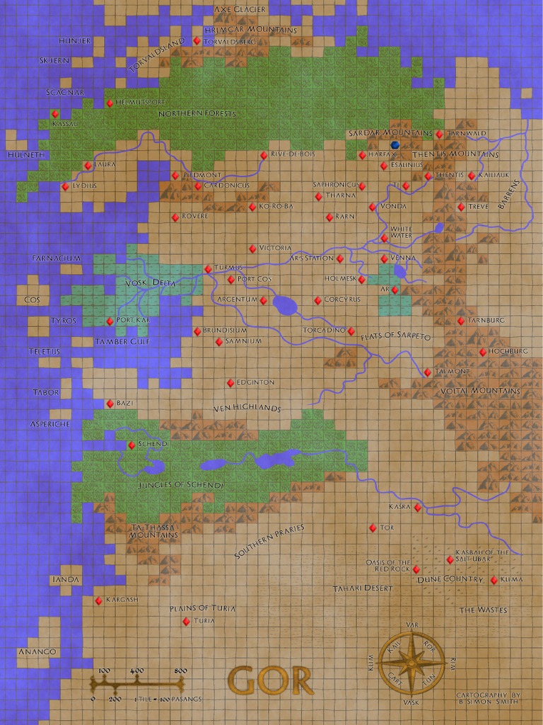 Official Map of Gor for RPG | PDF