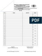 Daftar hadir tim TPCB Dinas Kesehatan Kab. Badung Mei 2022