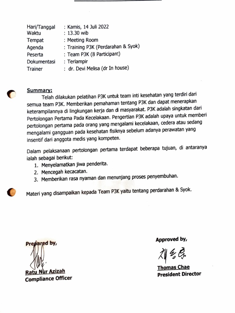 First Aid Training PDF