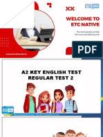 Regular Test (A2 KET Trainer 1 - Test 4)