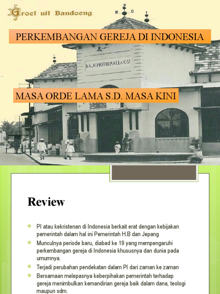Perkembangan aliran agama kristen di indonesia
