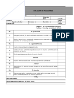 FR-GC-002 Evaluacion de Proveedores
