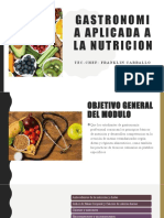 Clase No. 1 Gastronomia Aplicada a La Nutricion
