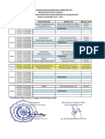 JADWAL KULIAH D3 FARMASI