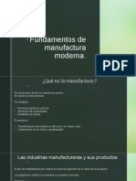 Fundamentos de Manufactura Moderna