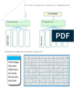 completen el organizador gráfico sobre los precursores y próceres de la independencia del Perú